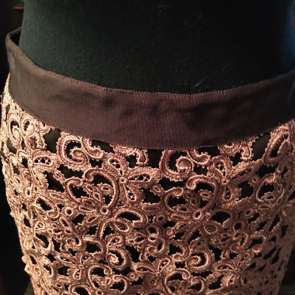 ๐ Host Pick ๐ Lela Rose Guipure Lace Skirt - Picture 4 of 9